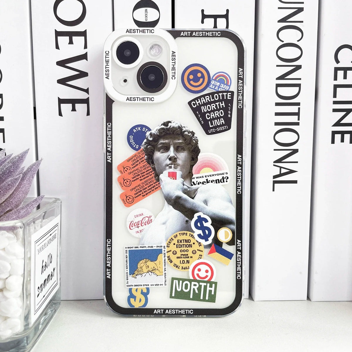 Fundas iPhone Estatua David - Con Stickers