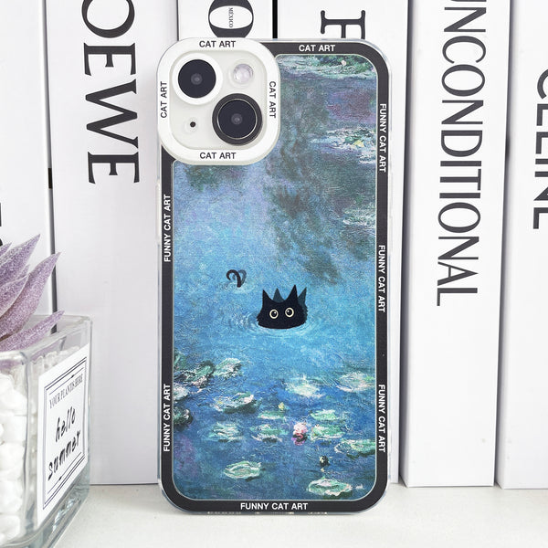 Funda iPhone Claude Monet & Van Gogh - Con Gato Escondido