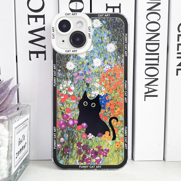 Funda iPhone Claude Monet & Van Gogh - Con Gato Escondido