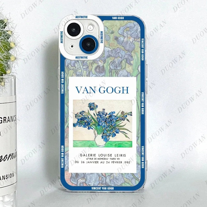 Fundas iPhone Van Gogh - Con Descripción del Cuadro + Frase