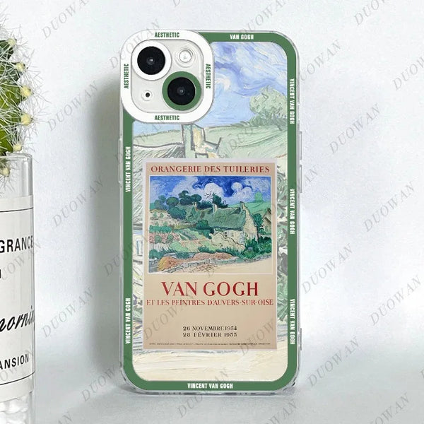 Fundas iPhone Van Gogh - Con Descripción del Cuadro + Frase